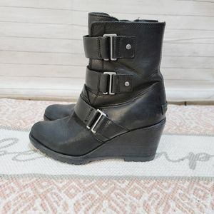 Sorel Black Combat & Moto Boots